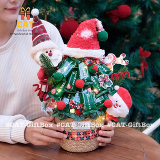 Set quà Kitkat Giáng Sinh, quà tặng Noel người yêu, gấu bông tuần lộc, Kẹo Giáng, Giỏ quà handmade giáng sinh
