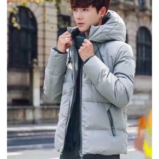 (MUA ĐÔNG KHÔNG LẠNH) ÁO KHOÁC PHAO NAM PHỐI NÓN ẤM ÁP MÙA ĐÔNG THỜI TRANG,ĐƠN GIẢN