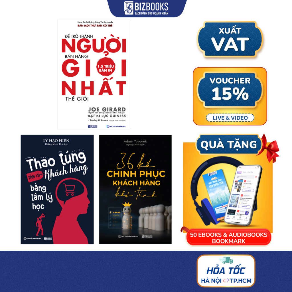 Bộ Sách Chiến Thần Bán Hàng - Làm Chủ Tâm Lý Khách Hàng - Để Trở Thành Người BH Giỏi Nhất, Thao Túng Tâm Lý KH, 36 Kế
