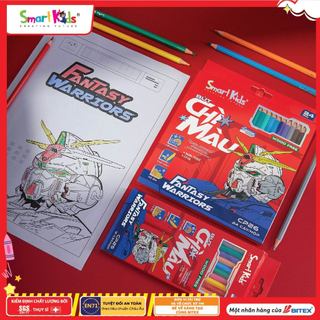 [MỚI VỀ[ Vi/ Ống Bút Chì Màu Smartkids Fantasy Warriors 12/24 Màu Tô – Woodfree – Ruột Mềm – Lên Màu Đẹp – Chính Hãng