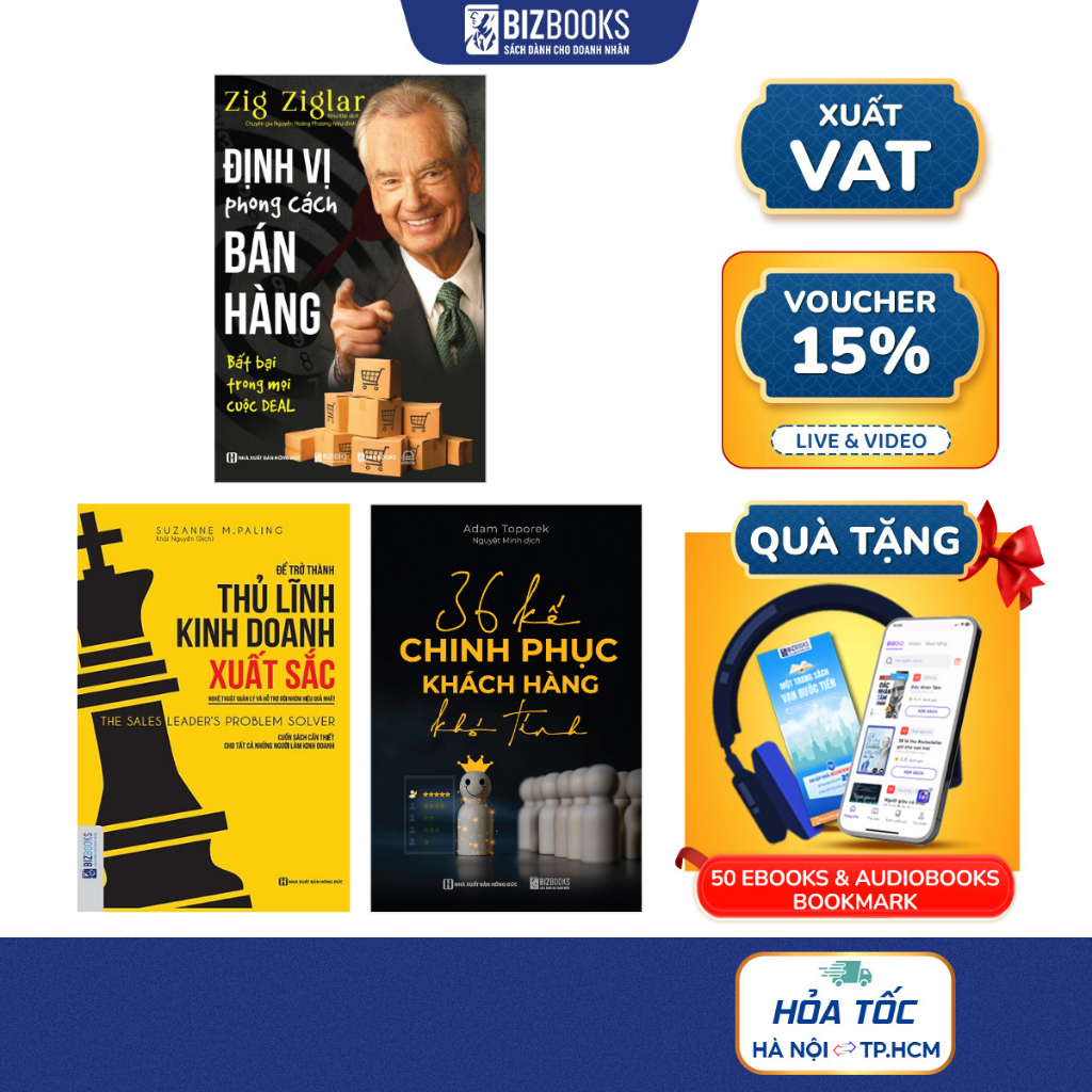 Sách - Thủ Lĩnh Kinh Doanh, Định Vị Phong Cách Bán Hàng, 36 Kế Chinh Phục Khách Hàng (Combo/lẻ tùy chọn)