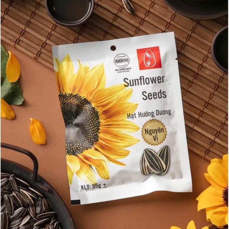 Hạt Hướng Dương Mỹ Vị Vị Dừa & Nguyên Vị 55g - Món Ăn Vặt Giòn Tan Ngon Miệng, Hạt Hướng Dương Chất Lượng Cao