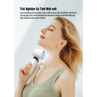 Quạt Tích Điện Nén Đá Lạnh Losky LT-S3213 Pin 3600mAh, Nhỏ Gọn, Cầm Tay, Có Đế Giữ Điện Thoại