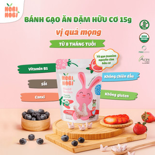 Bánh Gạo Ăn Dặm Hữu Cơ Cho Bé Nobi Nobi (Từ 8 Tháng) Từ Gạo Jasmine Hữu Cơ Thái Lan – Natural Market