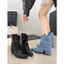 Boots đế bằng thời trang mẫu mới (cao5-6cm)