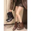 Boots đế bằng thời trang mẫu mới (cao5-6cm)