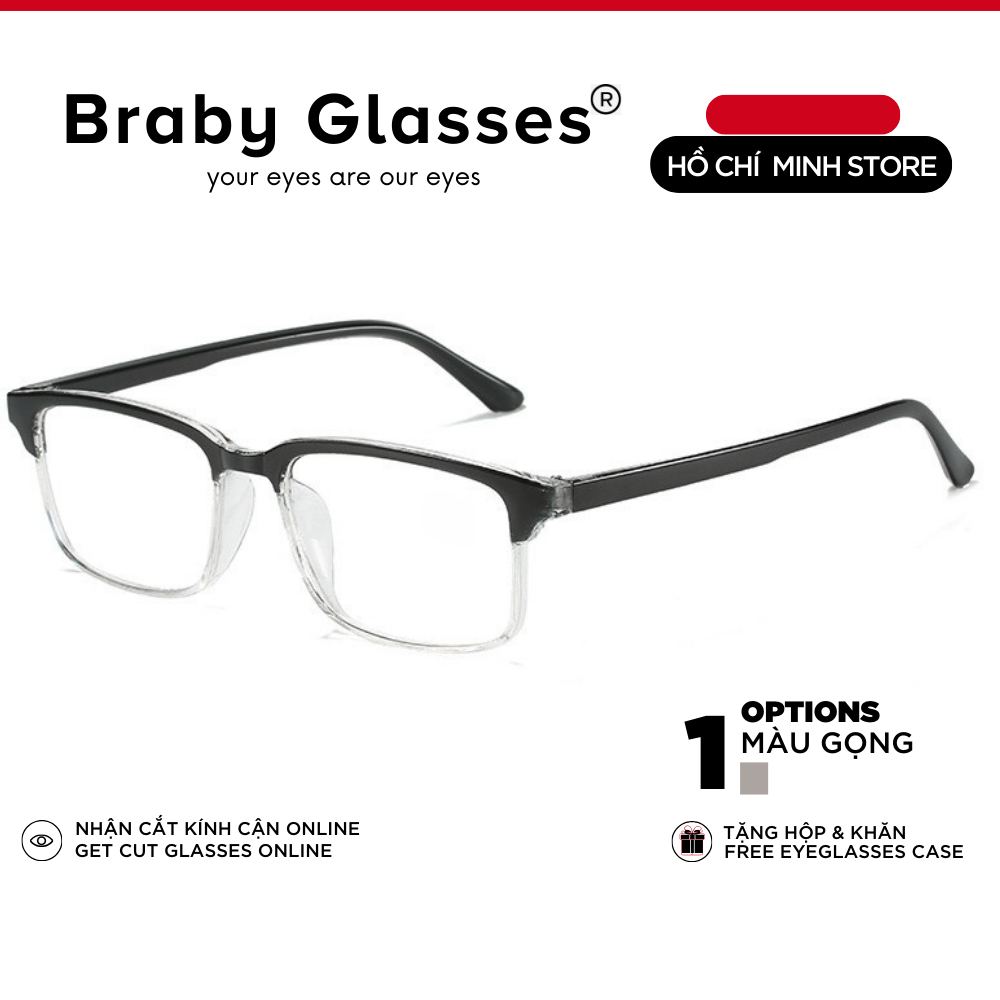 Kính lão đọc sách nhựa siêu dẻo TR90 cao cấp Braby Glasses viễn thị cho người lớn tuổi sẵn độ chống gẫy siêu nhẹ KL06
