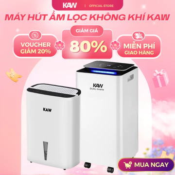 Máy Hút Ẩm Lọc Không Khí KAW Dung Tích Lớn, Máy Lọc Không Khí Thông Minh Giảm Nồm, Giảm Ẩm Mốc, Bảo Hành 12 Tháng