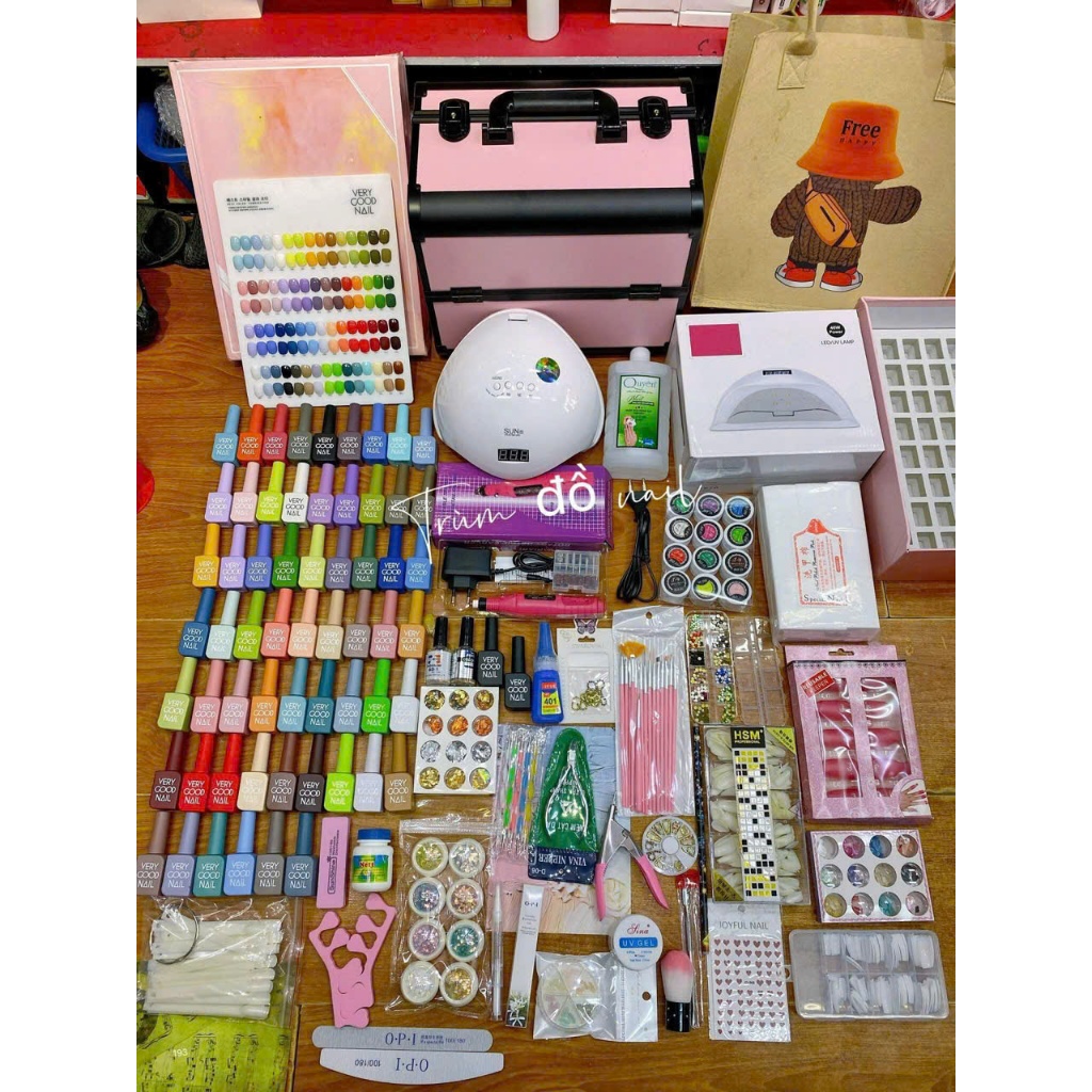 Combo Cốp Đồ Làm Nail Cơ Bản Cho Người Mới Bắt Đầu | Tự Làm Nail Tại Nhà/Học Nghề