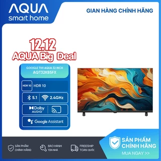 Tivi AQUA HDR AQT32K85FX - viền mỏng 0.3cm - Bảo hành 1 đổi 1 với lỗi màn NSX trong 730 ngáy - Freeship toàn quốc