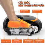 Máy Massage Chân Giảm Đau Nhức Cho Người Già Và Dân Văn Phòng Sưởi Ấm Hồng Ngoại Con Lăn 6D Nhiều Chế Độ Xoa Bóp — ảnh 6