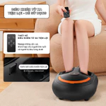 Máy Massage Chân Giảm Đau Nhức Cho Người Già Và Dân Văn Phòng Sưởi Ấm Hồng Ngoại Con Lăn 6D Nhiều Chế Độ Xoa Bóp — ảnh 3