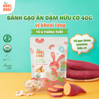Bánh Gạo Ăn Dặm Hữu Cơ Cho Bé Nobi Nobi 40g – Giòn Tan, Bổ Dưỡng, Dễ Ăn – Natural Market