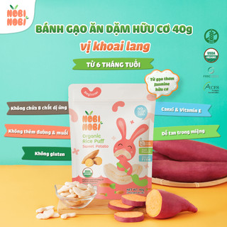 Bánh Gạo Ăn Dặm Hữu Cơ Cho Bé Nobi Nobi 40g – Giòn Tan, Bổ Dưỡng, Dễ Ăn – Natural Market