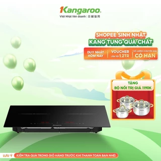 [LIVE X KANGARO] Bếp điện từ đôi inverter Kangaroo KGIC50D1C-Tổng công suất 5000W
