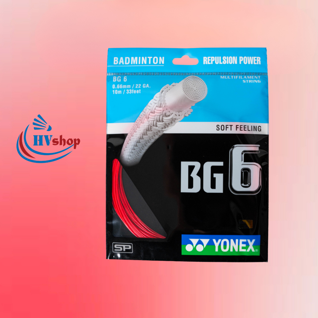 Dây cước đan vợt Yonex BG6 chính hãng, độ bền cao, màu cước đa dạng - HVShop