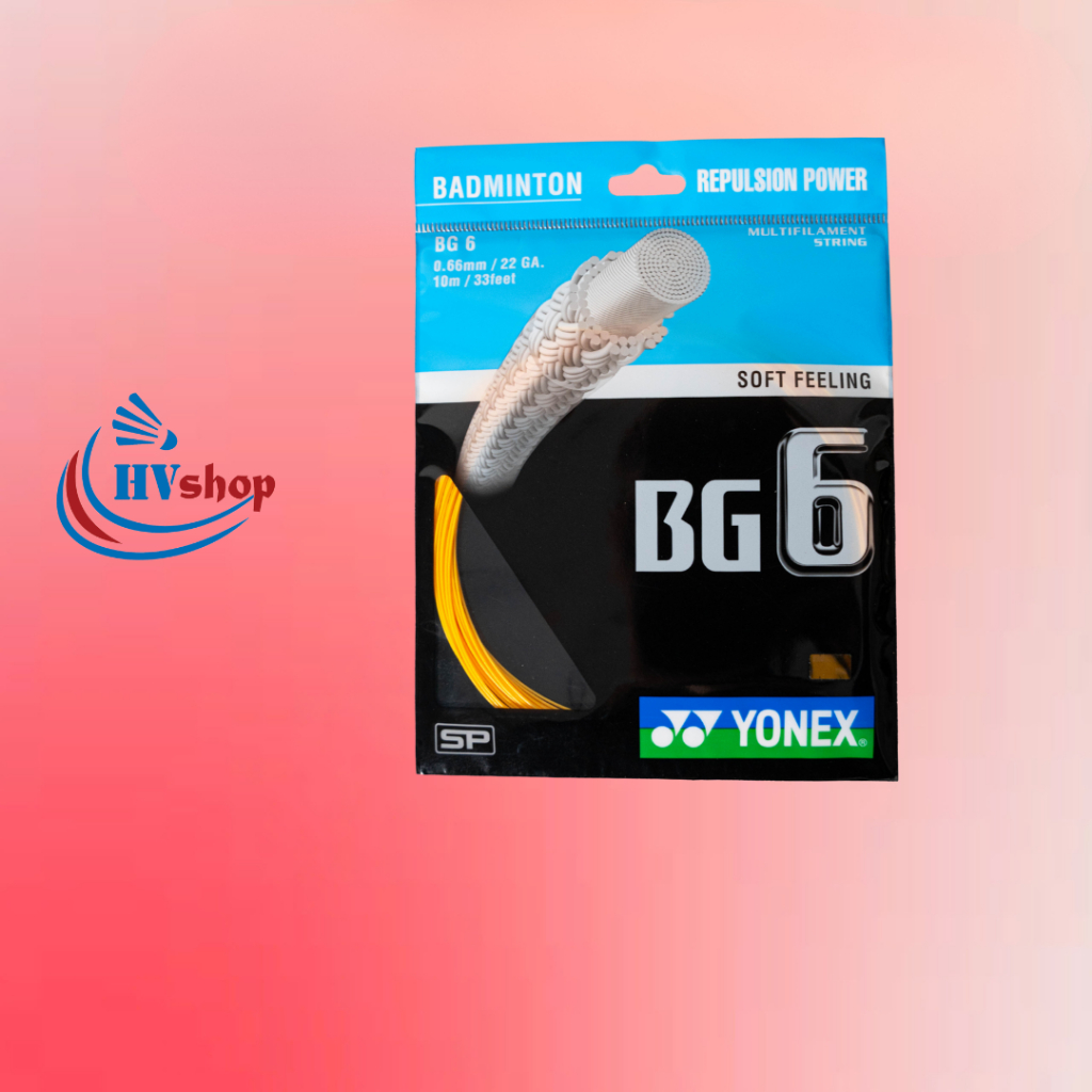 Dây cước đan vợt Yonex BG6 chính hãng, độ bền cao, màu cước đa dạng - HVShop