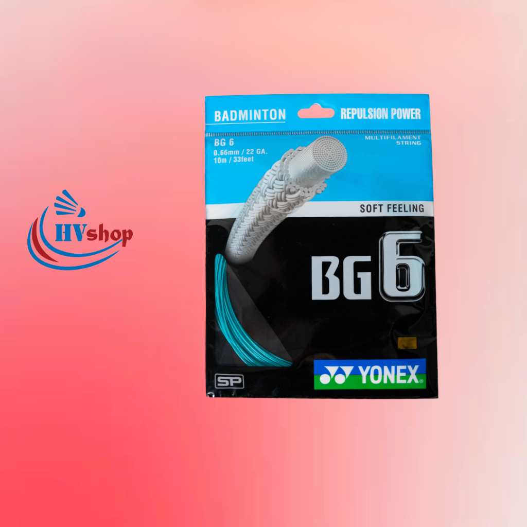 Dây cước đan vợt Yonex BG6 chính hãng, độ bền cao, màu cước đa dạng - HVShop