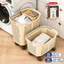 Giỏ Đựng Quần Áo Có Bánh Xe GADI, Giỏ Đựng Đồ Bằng Nhựa Cao Cấp, Thiết Kế Thoáng Khí, Dễ Dàng Di Chuyển
