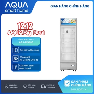Tủ mát Aqua 320 lít AQS-AF440S - Hàng chính hãng - Bảo hành 2 năm
