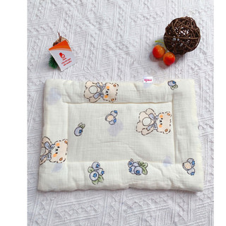 Gối trần bông họa tiết dễ thương, chất liệu muslin mềm mại kích thước 35x25cm
