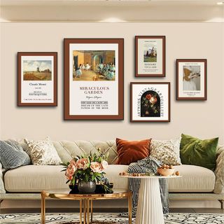 Set 5 tranh Phong Canh Màu Trầm BH206 - Tranh Treo Decor, Trang Trí Quán Cafe, Nhà Hàng, Homestay Cao Cấp