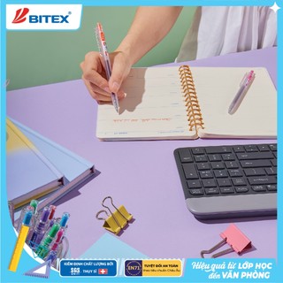 [MỚI VỀ] Bút Gel BITEX G11 Color Joy – 8 Màu Mực Tươi Sáng, Viết Êm, Ngòi 0.5mm, Bút Bấm Tiện Lợi