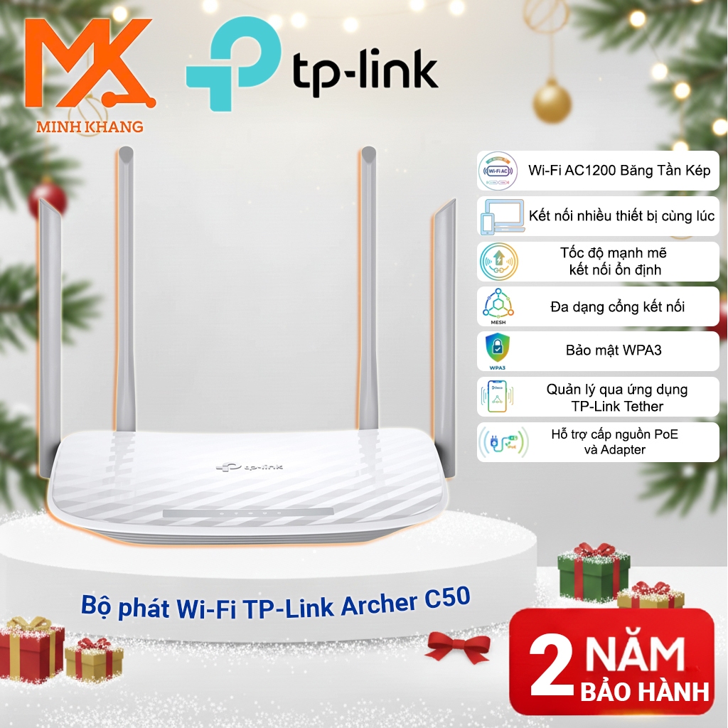 [Chính Hãng TP-LINK] Router Wi-Fi TP-Link Archer C50 AC1200 – Băng Tần ...