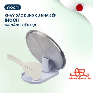 KHAY GÁC DỤNG CỤ nhà bếp Yoko Inochi, gác nắp vung nồi, muỗng đũa chống trượt, nhựa PP nguyên sinh