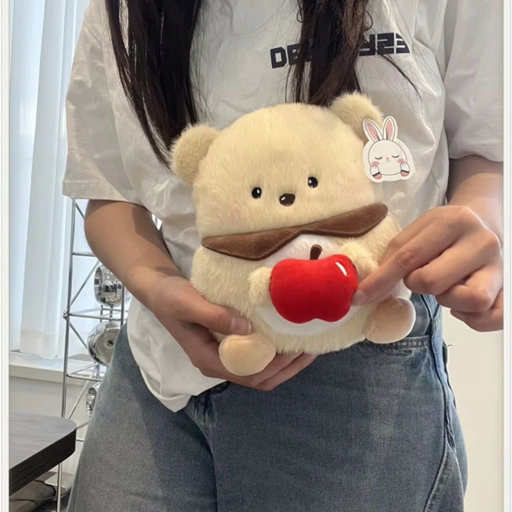 Gấu Bông Mini Con Vật  Ôm Đồ Ăn Béo Ú Siêu Cấp Cute, Thú Nhồi Bông Thỏ Gà Chim Cánh Cụt Gấu Trúc Béo Làm Quà Tặng Cho Bé