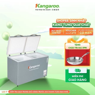Tủ đông kháng khuẩn Kangaroo 327 lít KGFZ389NG2 - 2 ngăn 2 cánh
