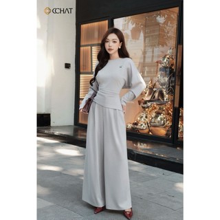 Set Đồ Nữ 𝐂𝐂𝐇𝐀𝐓 Dáng Suông Thun Ly Bên Chất Liệu Umi Mềm Mại Cao Cấp 15BNC2019ST