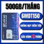 Sim 4G, 5G Mobifone 1000GB 500GB Mỗi Tháng x 12 Tháng (Có Esim) Gói 12MDT150, 6MDT150, MDT255 3GB/Tháng MDT350 4GB/Tháng