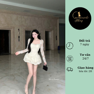 Váy ren cổ đá xinh  xinh Eva hamichi