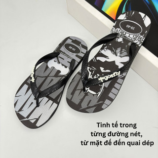 Dép Tông Nam Hoạ Tiết B^T.M Size 38-43  Dép Kẹp Xỏ Ngón Nam Đế Cao Su Nguyên Khối Bền Chắc, Đi Biển Đi Phố