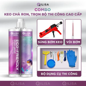 Combo Keo Chà Ron Qilisa và Dụng Cụ Thi Công Keo Chà Ron (Đã Bao Gồm Súng Bơm Keo)