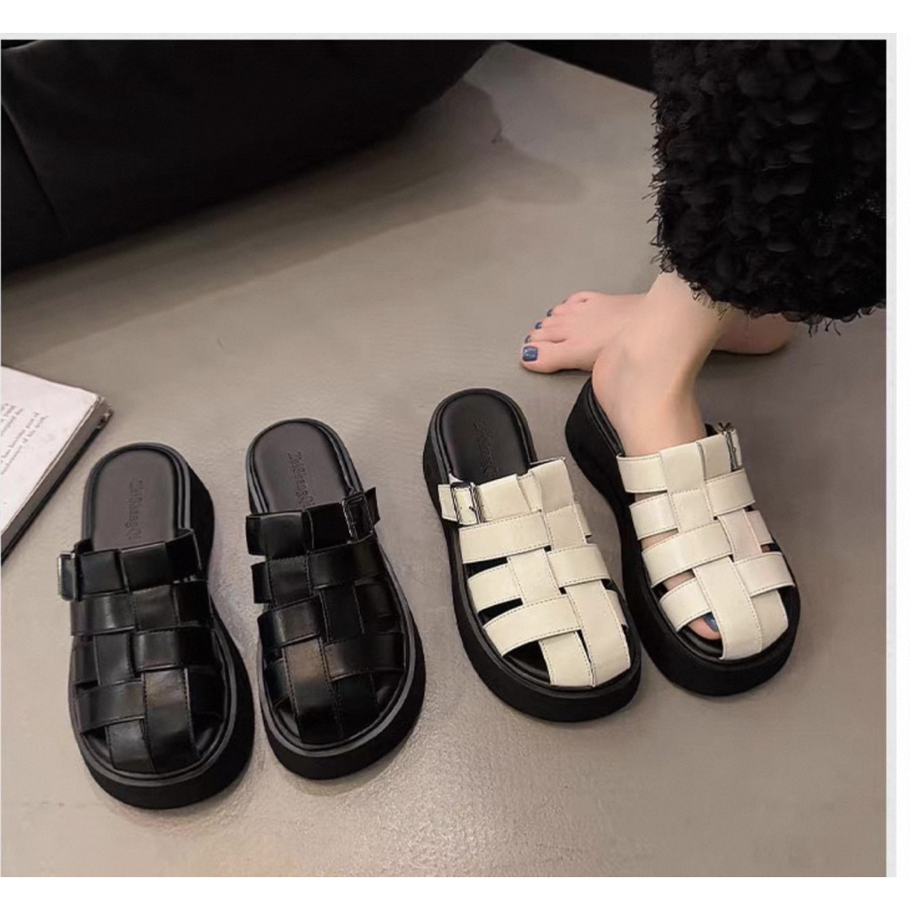 Dép sục thời trang dáng rọ cao cao 5cm