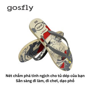 Dép Tông Nam Hoạ Tiết HA_P0_ Dép Lào Nam Size 38-43, Kẹp Xỏ Ngón Đế Cao Su Nguyên Khối Bền Chắc