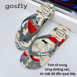 Dép Tông Nam Hoạ Tiết HA_P0_ Dép Lào Nam Size 38-43, Kẹp Xỏ Ngón Đế Cao Su Nguyên Khối Bền Chắc
