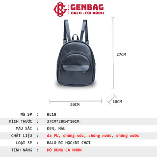COMBO balo mini nữ balo da pu cao cấp chống nước đi làm đi chơi BL18