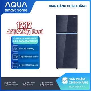 Tủ lạnh Aqua Inverter 480 lít AQR-TA546FA(KGL)U1 - Bảo hành 2 năm - Freeship toàn quốc