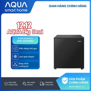 [SALE SỐC] Tủ lạnh Aqua 50 lít AQR-D60FA(BS) - Freeship toàn quốc - Bảo hành 2 năm