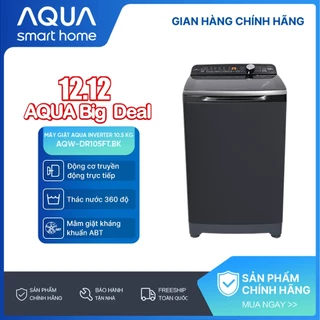 Máy giặt Aqua Inverter 10.5 KG AQW-DR105FT.BK - Bảo hành 2 năm