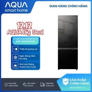 [Webtretho] Freeship toàn quốc - Tủ lạnh ngăn đông dưới Aqua Inverter 292 lít AQR-B350MA(GM) - Bảo hành chính hãng 2 năm