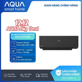 Máy lạnh / Điều hòa Aqua Inverter 1 HP AQA-RUV10SAW - Freeship toàn quốc - Bảo hành 2 năm