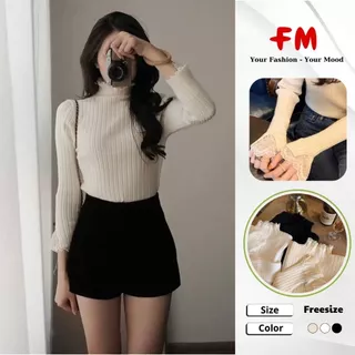 Áo Len Nữ Tay Dài Phối Ren FMSTYLE SHOP – Phong Cách Hàn Quốc, Thanh Lịch, Giữ Ấm Tốt 25112272