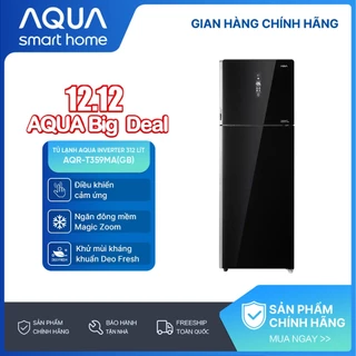 Tủ lạnh Aqua Inverter 312 lít AQR-T359MA(GB) - Mặt gương - Freeship toàn quốc