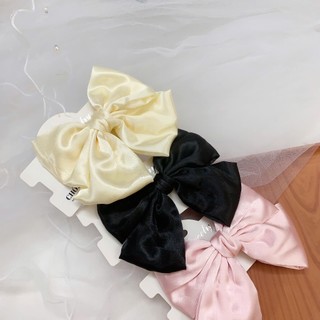 Kẹp tóc nơ nữ tính kẹp tóc nơ lụa xinh xắn đáng yêu Chồi accessories phong cách thời trang - Y005