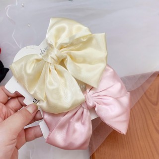 Kẹp tóc nơ nữ tính kẹp tóc nơ lụa xinh xắn đáng yêu Chồi accessories phong cách thời trang - Y005