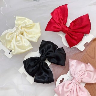 Kẹp tóc nơ nữ tính kẹp tóc nơ lụa xinh xắn đáng yêu Chồi accessories phong cách thời trang - Y005
